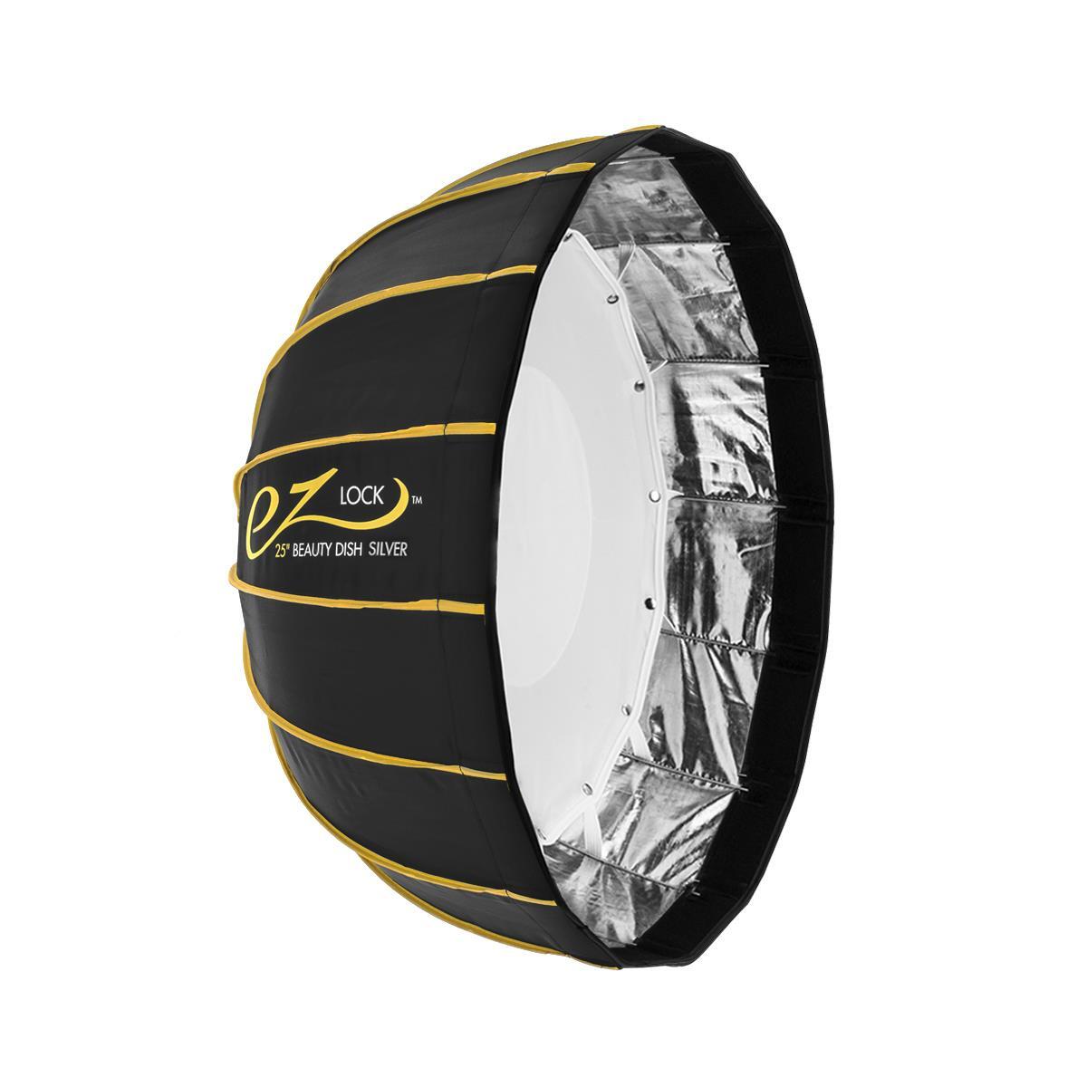 Glow EZ Lock Collapsible Silver Beauty Dish (25") #EZ-BD-25S