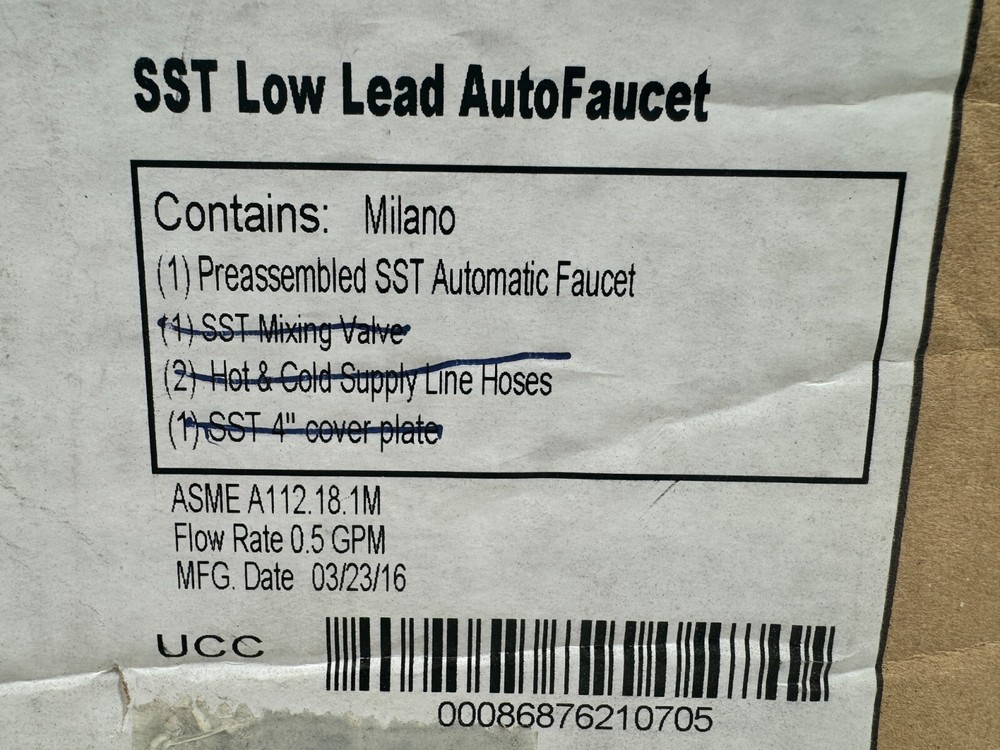 Technical Concepts TC 1903286 MILANO AutoFaucet w/ Surround Sensor, Single Hole