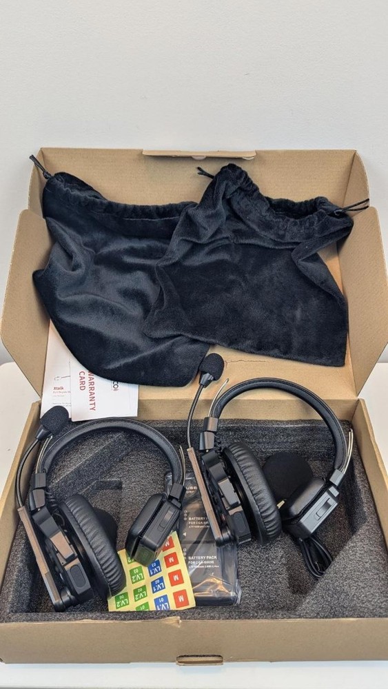 SYNCO XTALK-X2 Wireless Intercom Headset System 2.4GHz 350M/1148FT For 2 Persons