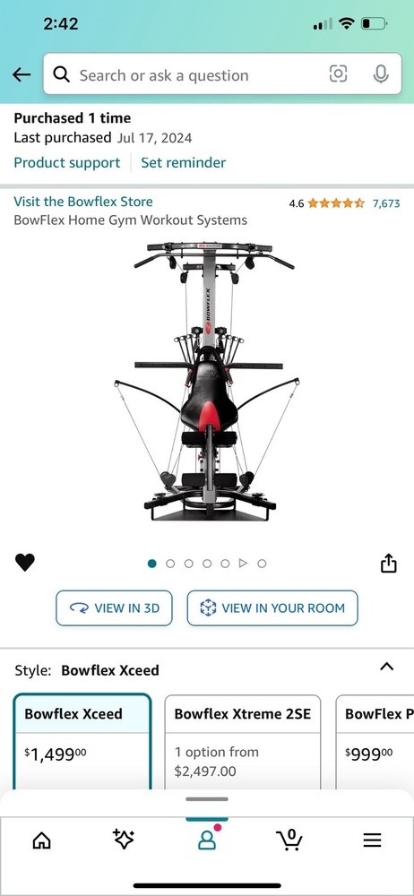 Bowflex Exceed New Condition