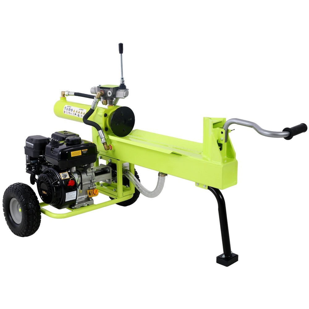 Log Splitter Portable 20 Ton Auto Return Ram System 7HP Engine, Green