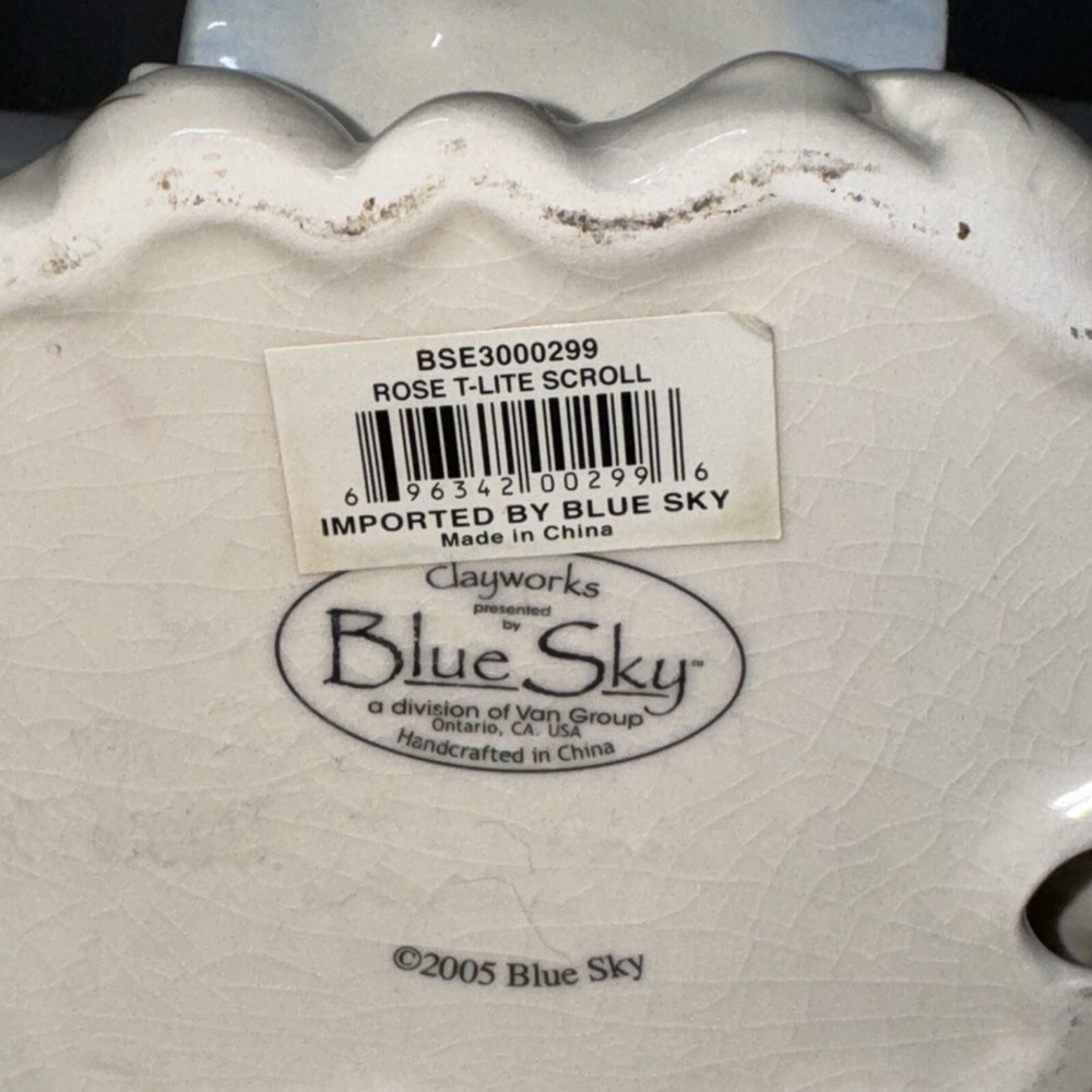Blue Sky Angel Scroll Mom Tea Light 2005