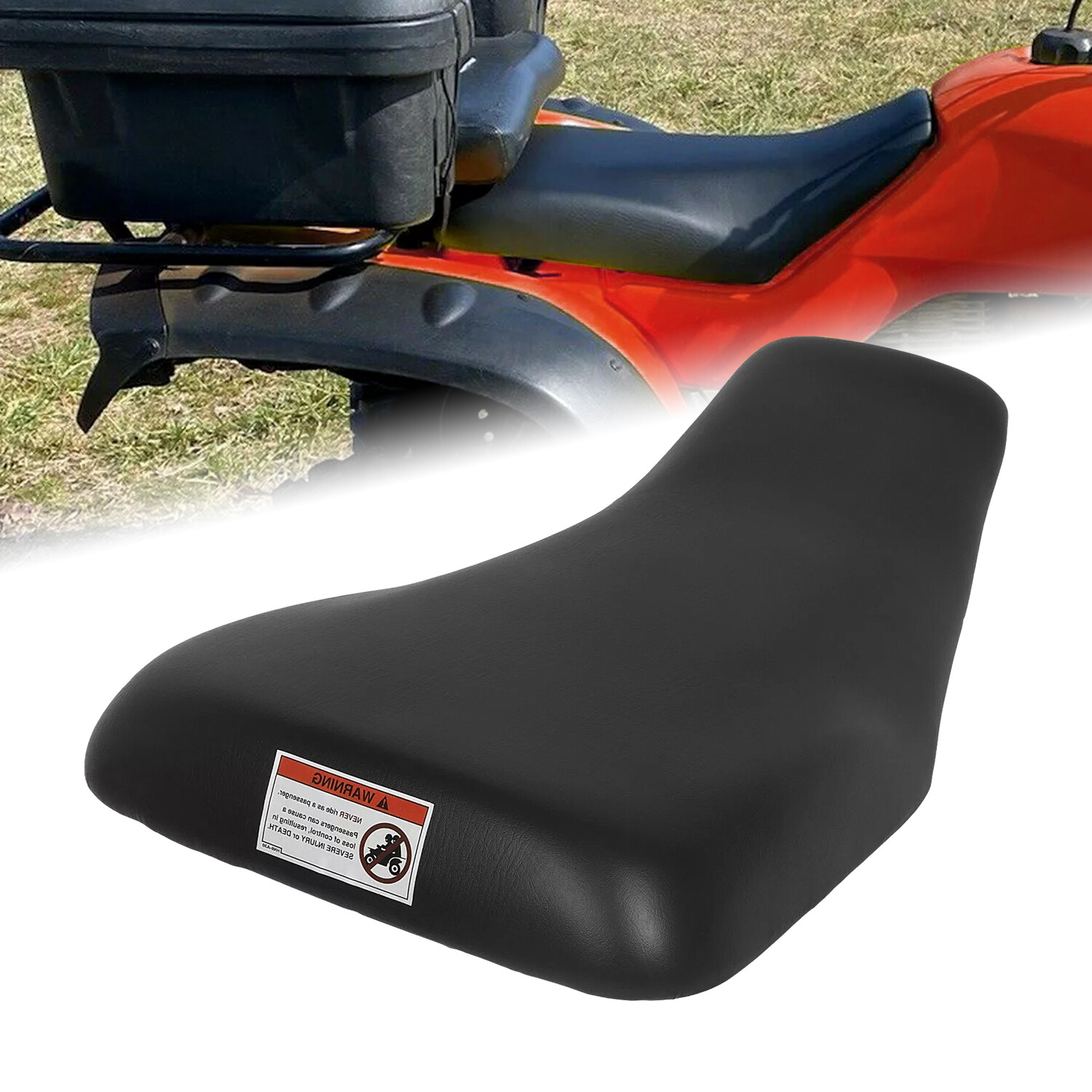 For Honda TRX350 TRX400 Rancher 350 400 2004-2006 2007 Complete Seat Black