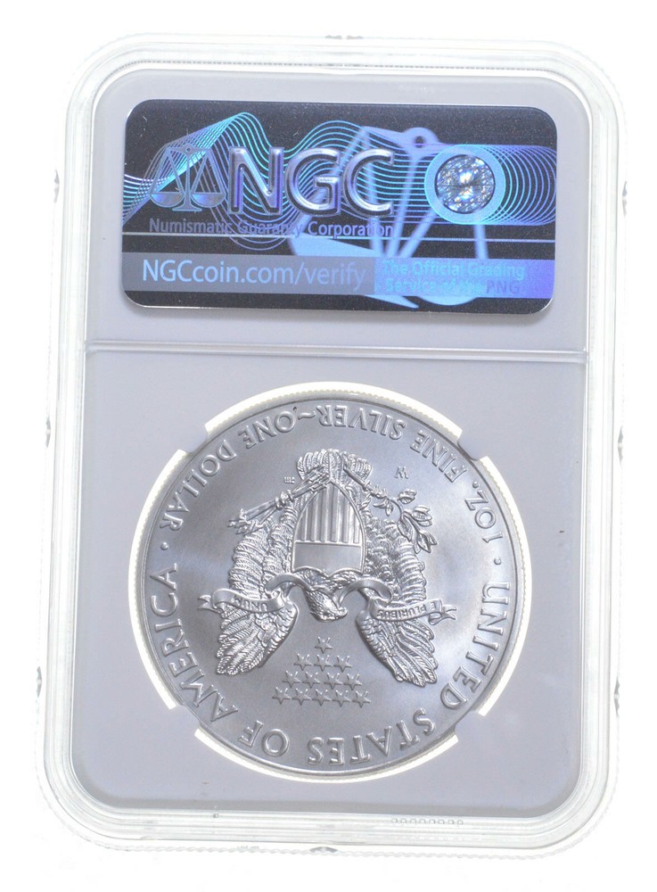 2011 W BURNISHED SILVER EAGLE NGC MS70 CLASSIC BROWN LABEL *0106