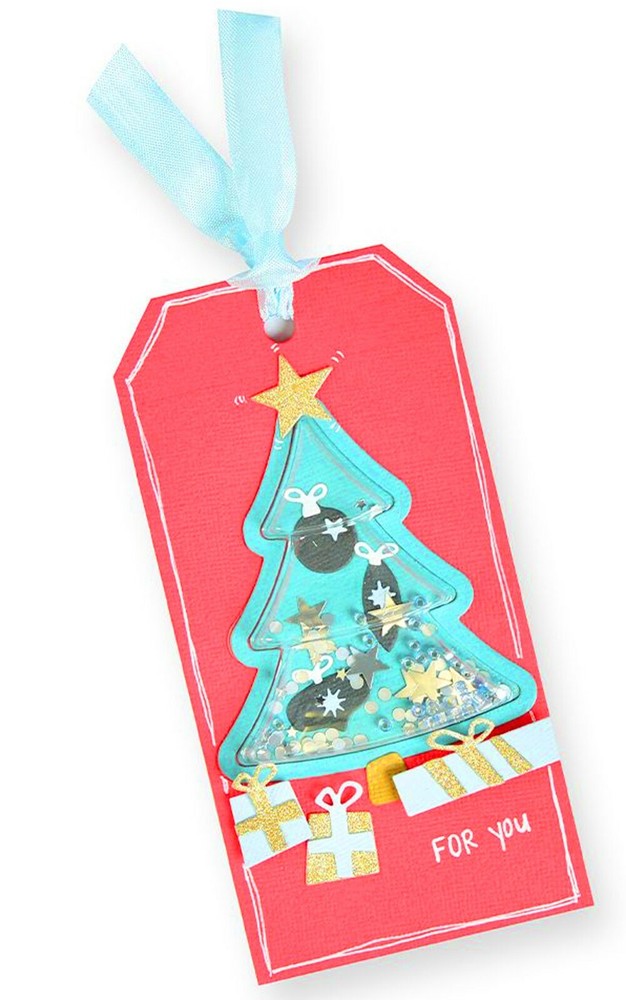 New Retired Sizzix Thinlits Retro Tree #664780 10pc Retail $14.99