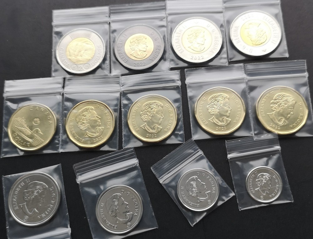 ***CANADA 2022 COMPLETE UNCIRCULATED COINS SET ***