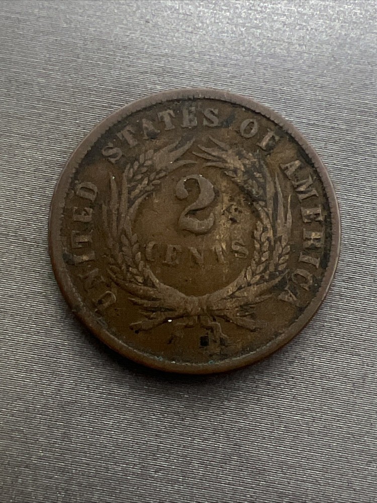 1866 TWO CENT PIECE #1035