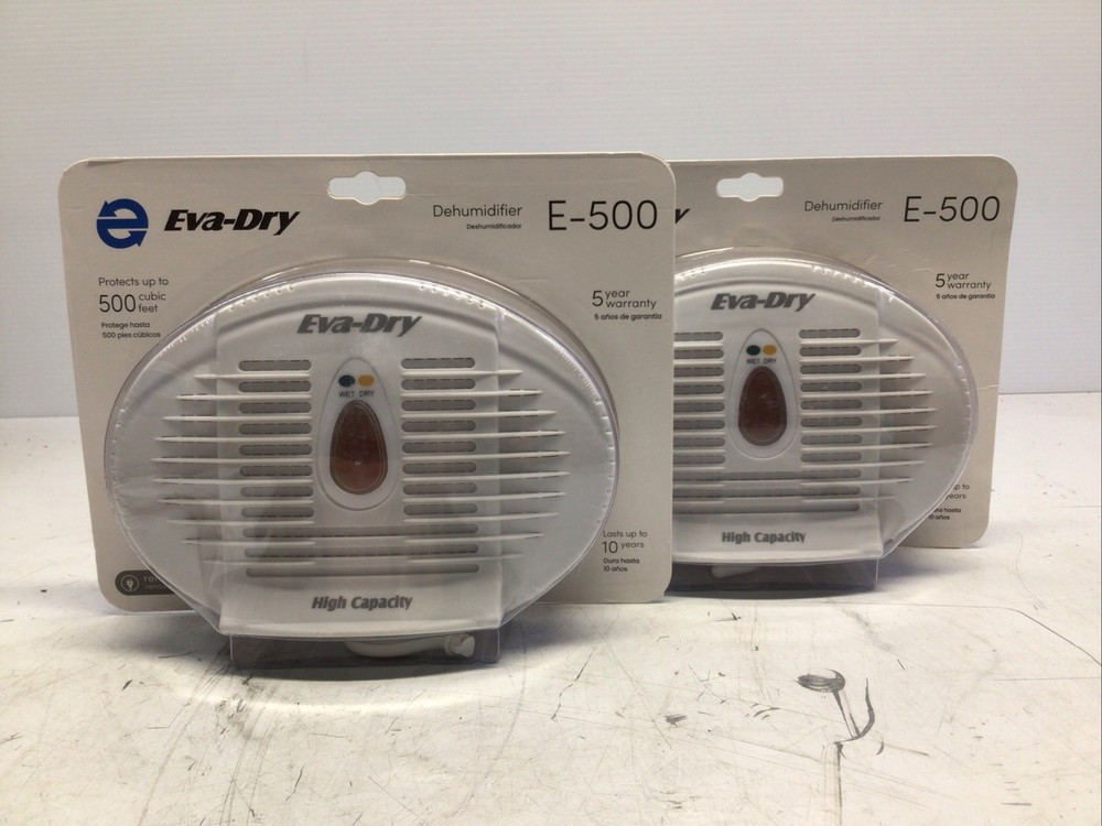 Eva-Dry E-500 2 pack Renewable Wireless Dehumidifier