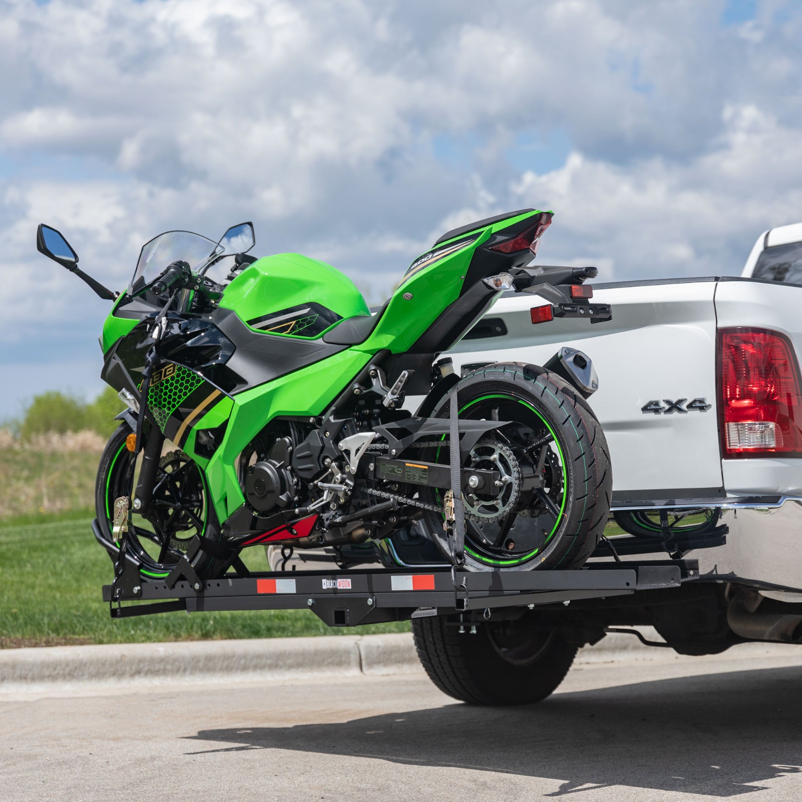 Black Widow Heavy Duty Steel Motorcycle Carrier - 600 lb. Capacity