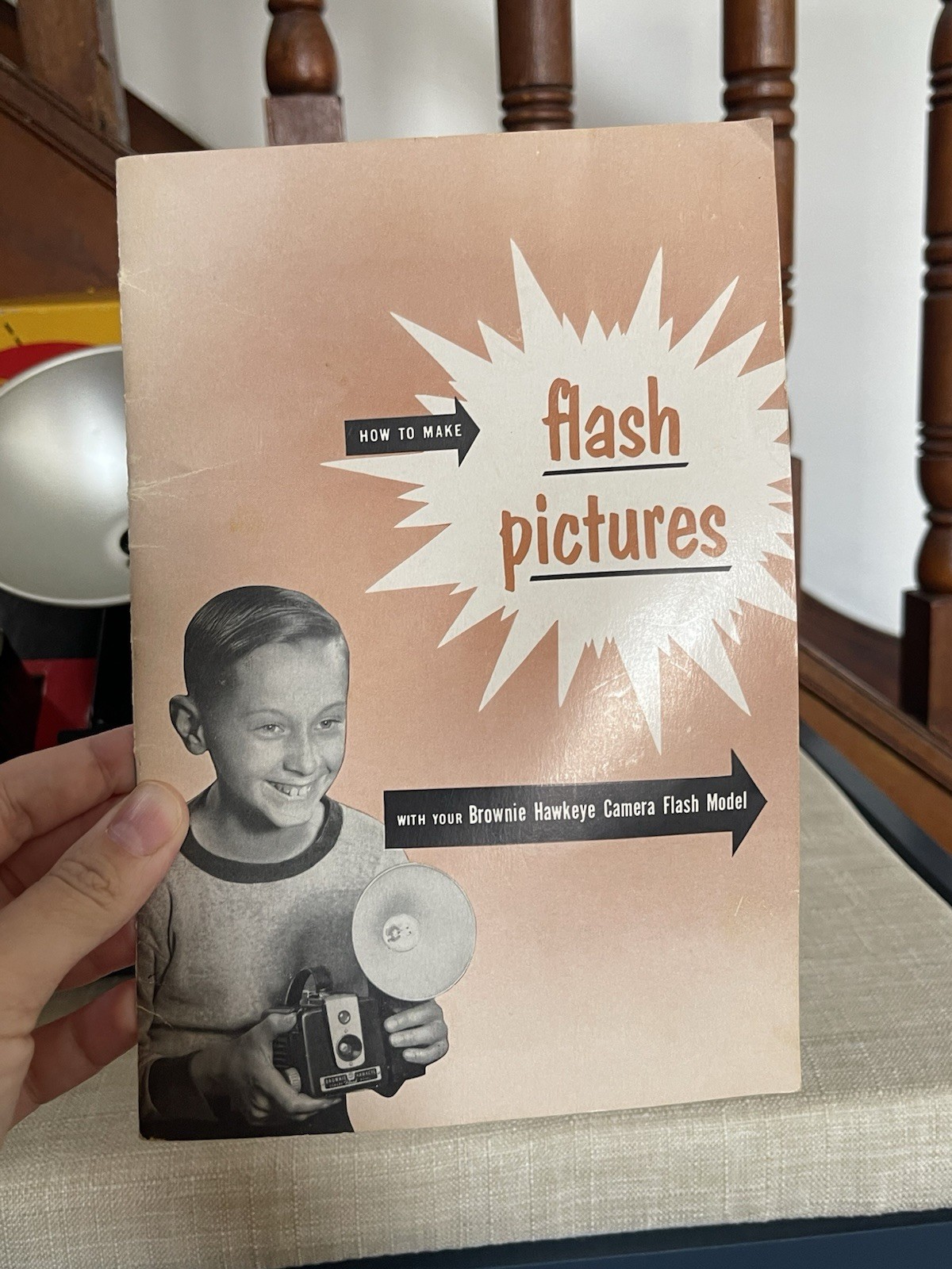 Vintage Kodak Brownie Hawkeye Flash Outfit Model Camera w/Original Box Plus Film