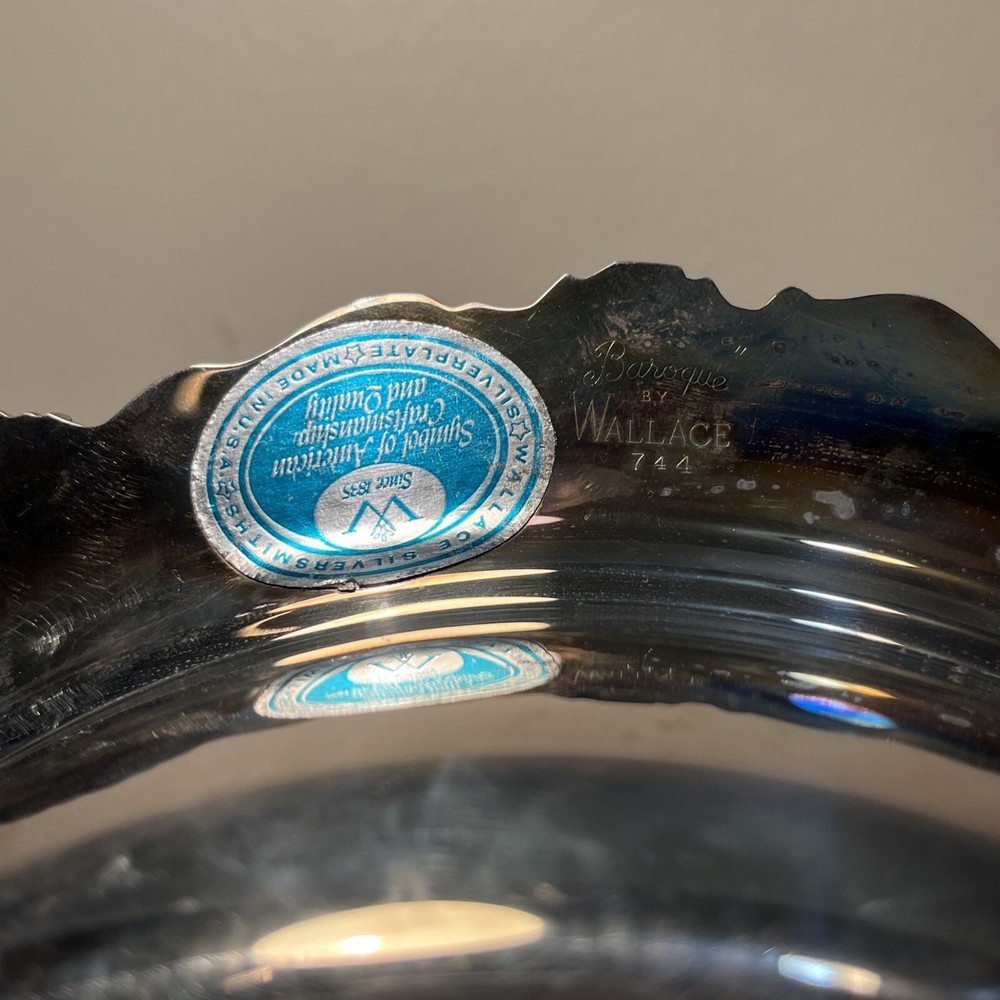 Baroque By Wallace 744 Serving Dish Bowl With Lid