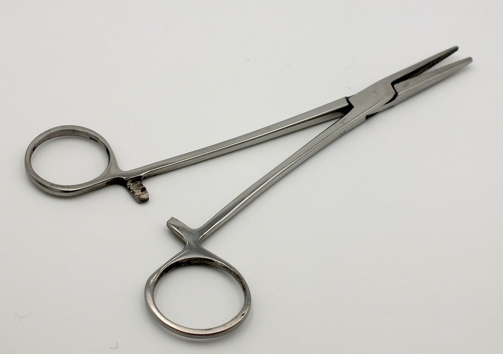 Fishing Hemostats Forceps  Hook Remover 5" Straight Tip - locking - FF114