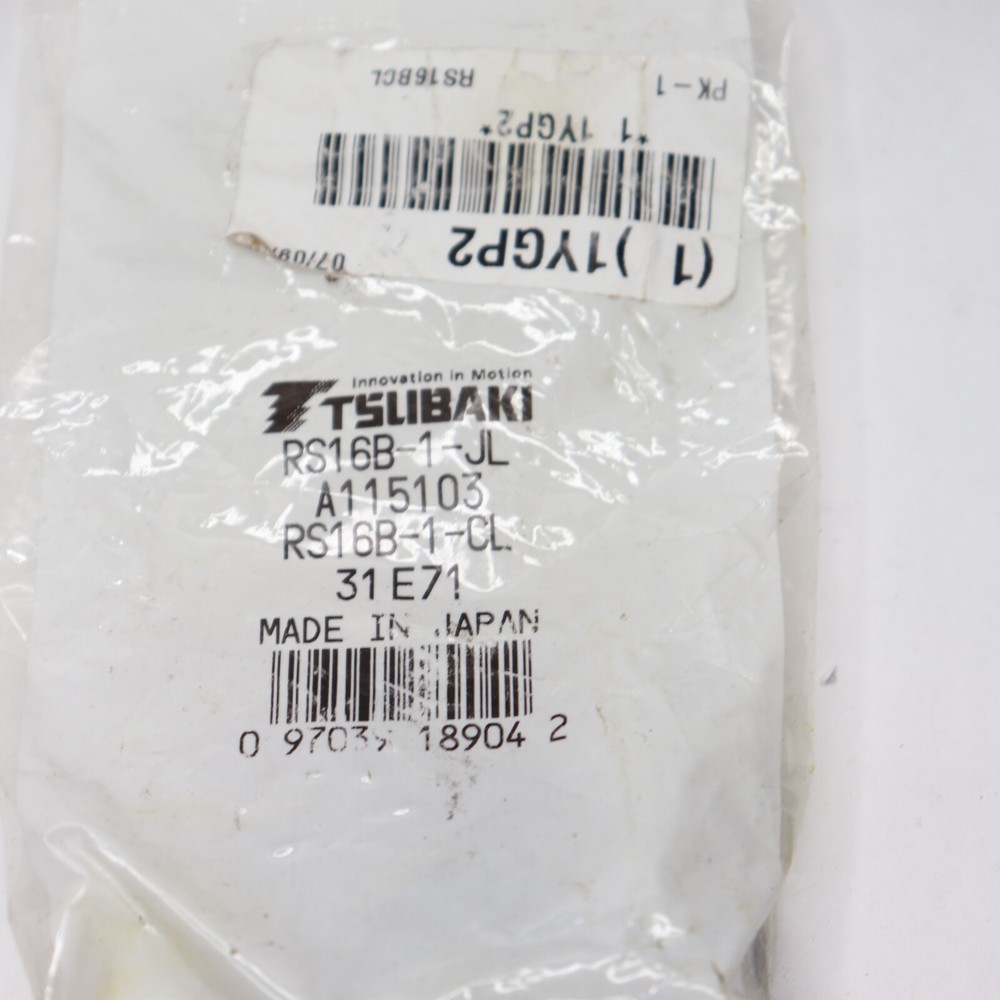 Tsubaki Spring Type Roller Chain Connecting Link Carbon Steel 1" Pitch