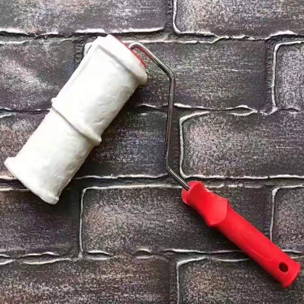 8 Inch Brick Embossing Roller for Wall Decoration, Imitation Brick Pattern Em...