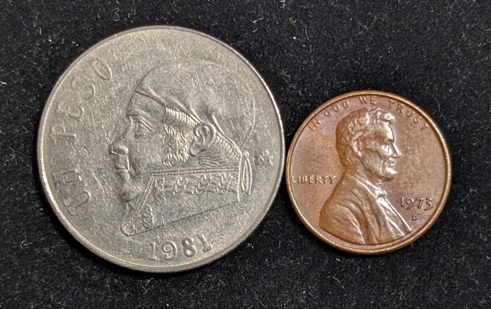 1981 Mexico 1 Pesos Circulated KM# 460