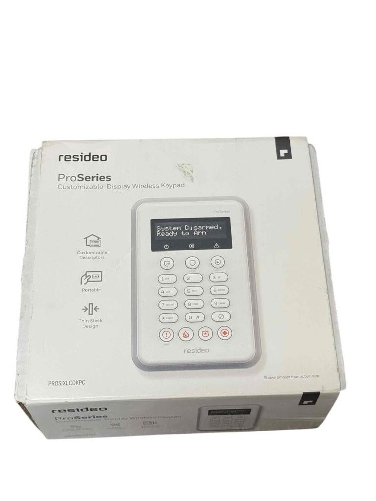 NEW Resideo Pro Series Customizable Display Wireless Keypad PROSIXLCDKPC