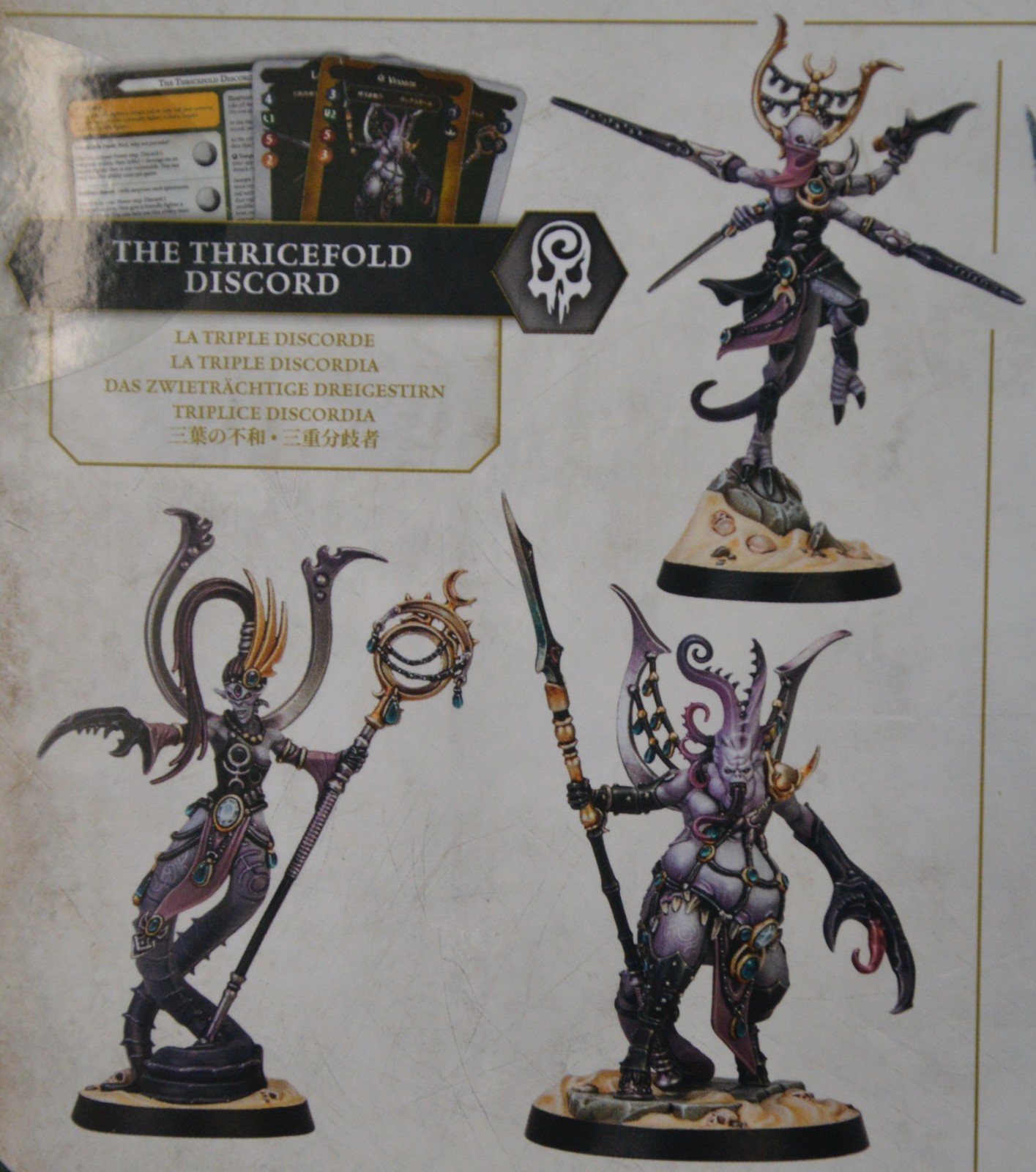Warhammer AoS Underworlds Slaanesh The Thricefold Discord NEW w/CARDS