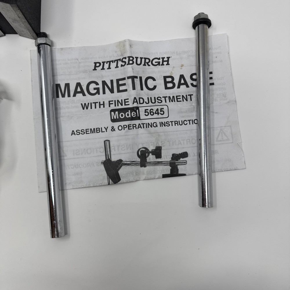 Pittsburgh Multipositional Magnetic Base w/Fine Adjustment Model 5645