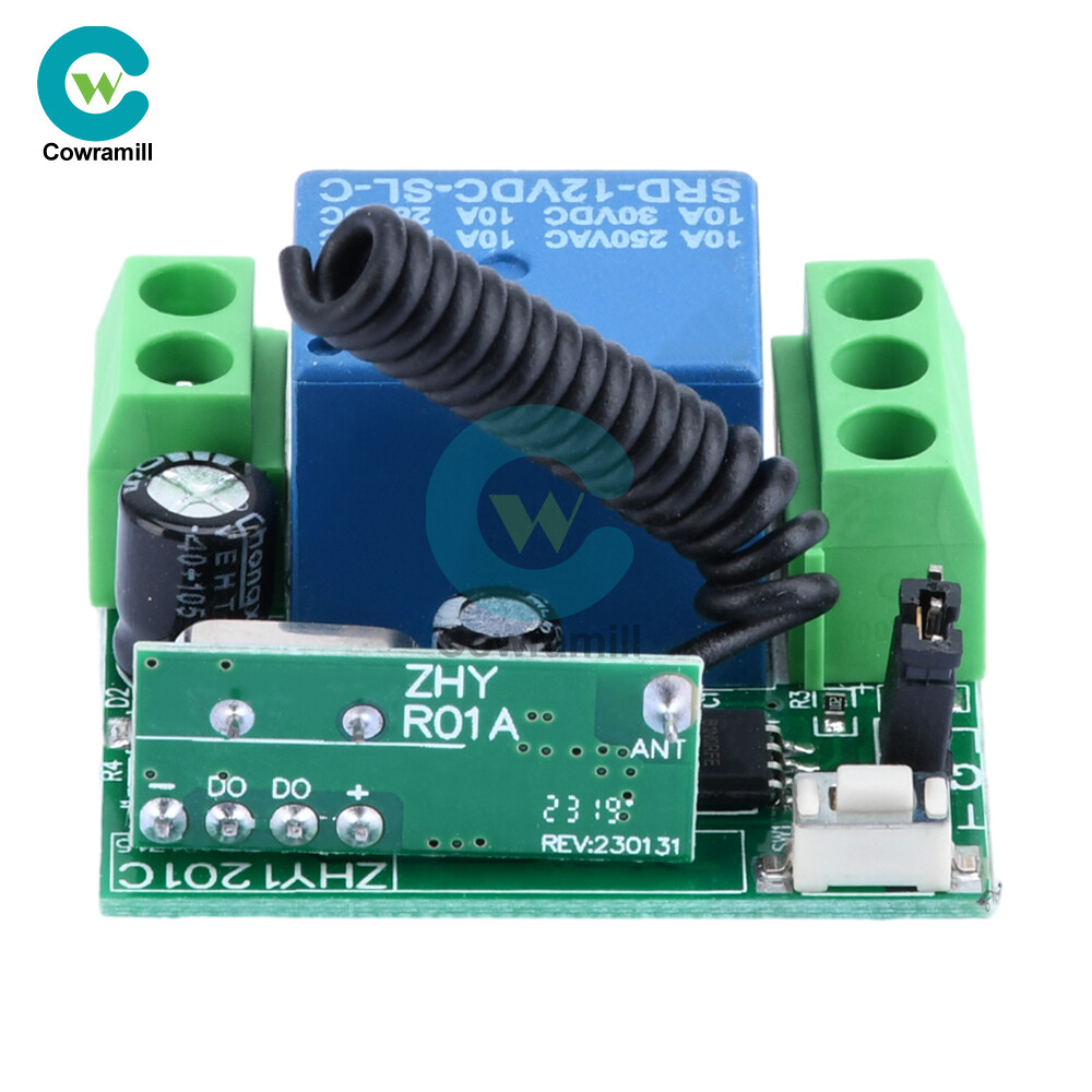 Wireless 433mhz Remote Control Switch DC12V 10A 1/2CH Relay Receiver Transmitter
