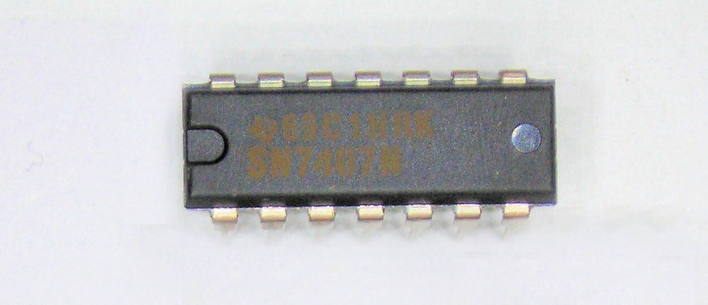 SN7407N  "Original" Texas Instruments  14P DIP TTL IC  1  pc