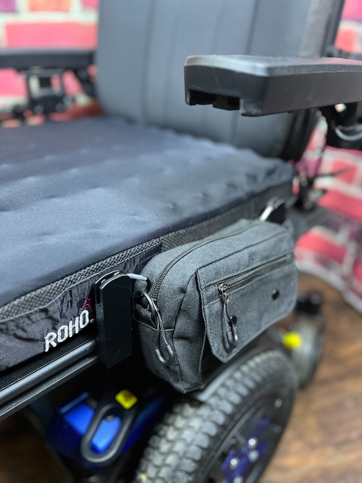 Canvas Saddle Bag for Quantum Power Wheelchairs - Storage Solution