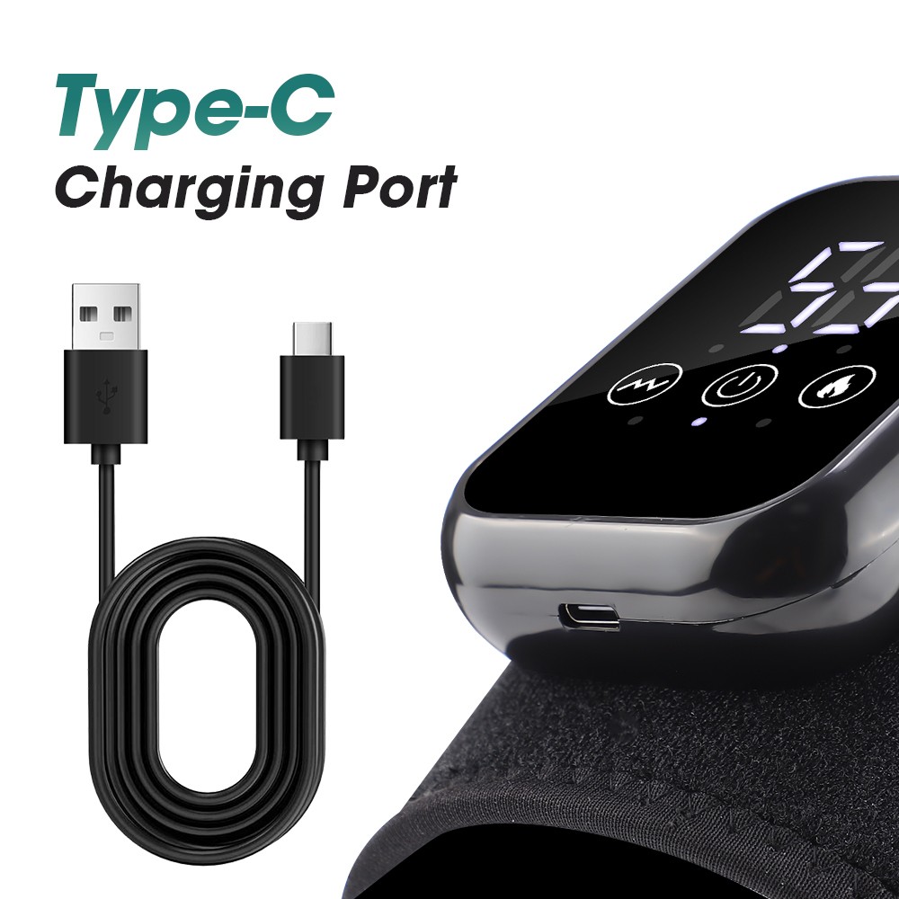 Electric Heated Shoulder Massager Brace with Vibration Therapy Joint Pain Relief