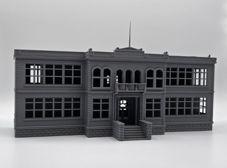 HO Scale 1:87 2-Story School Building