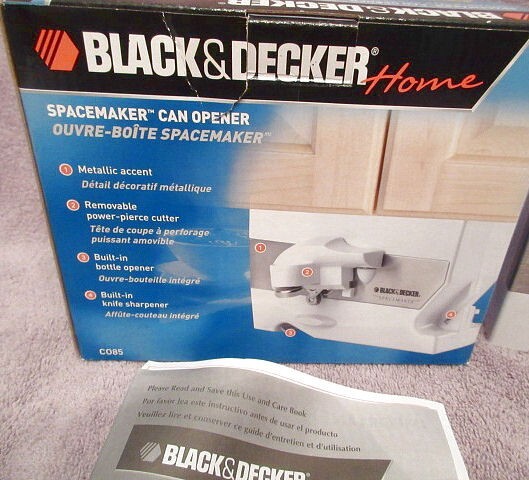 Black & Decker Spacemaker Under Cabinet Can Opener Knife Sharpener Unit Only