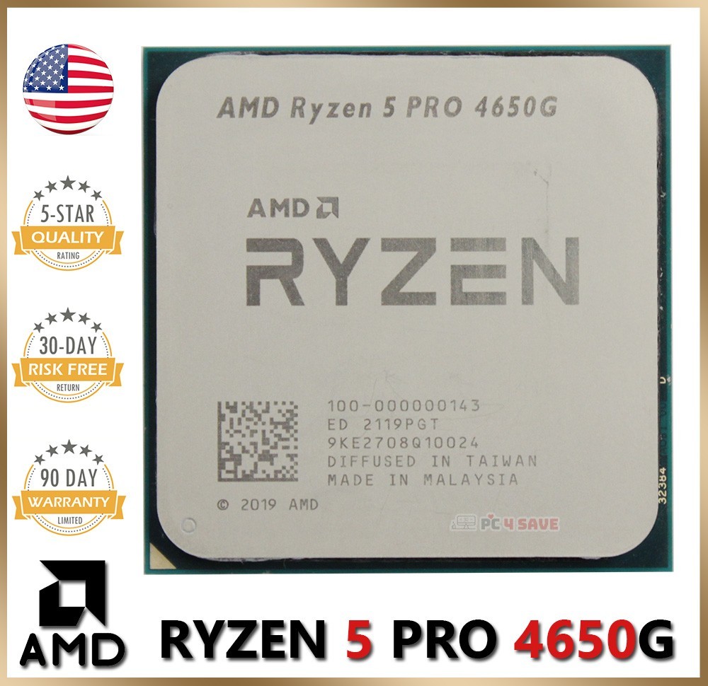 AMD Ryzen 5 Pro 4650G CPU 6 Core 3.7G Desktop Processor Socket AM4 100-000000143