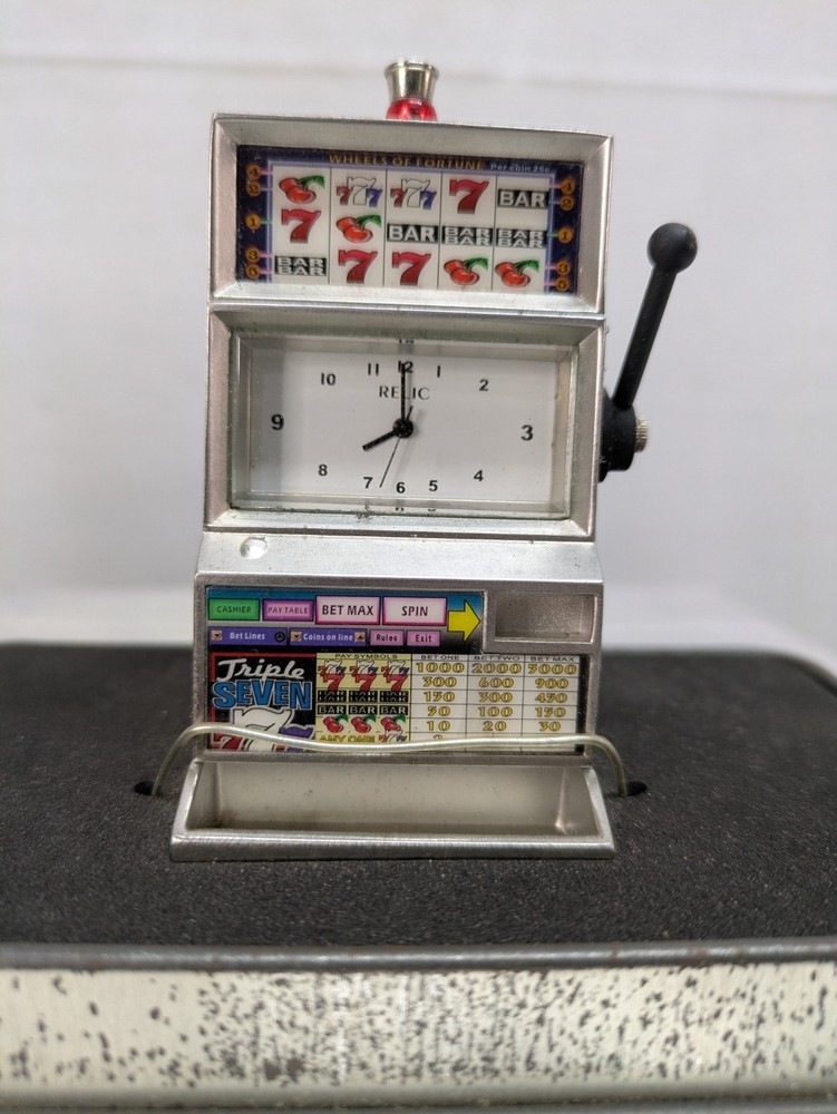 Relic Slot Machine Clock
