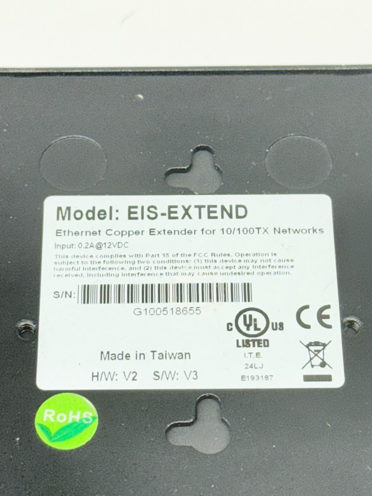 ELinx E-linx Ethernet Extender BB Electronics EIS-EXTEND Copper 10/100TX Network