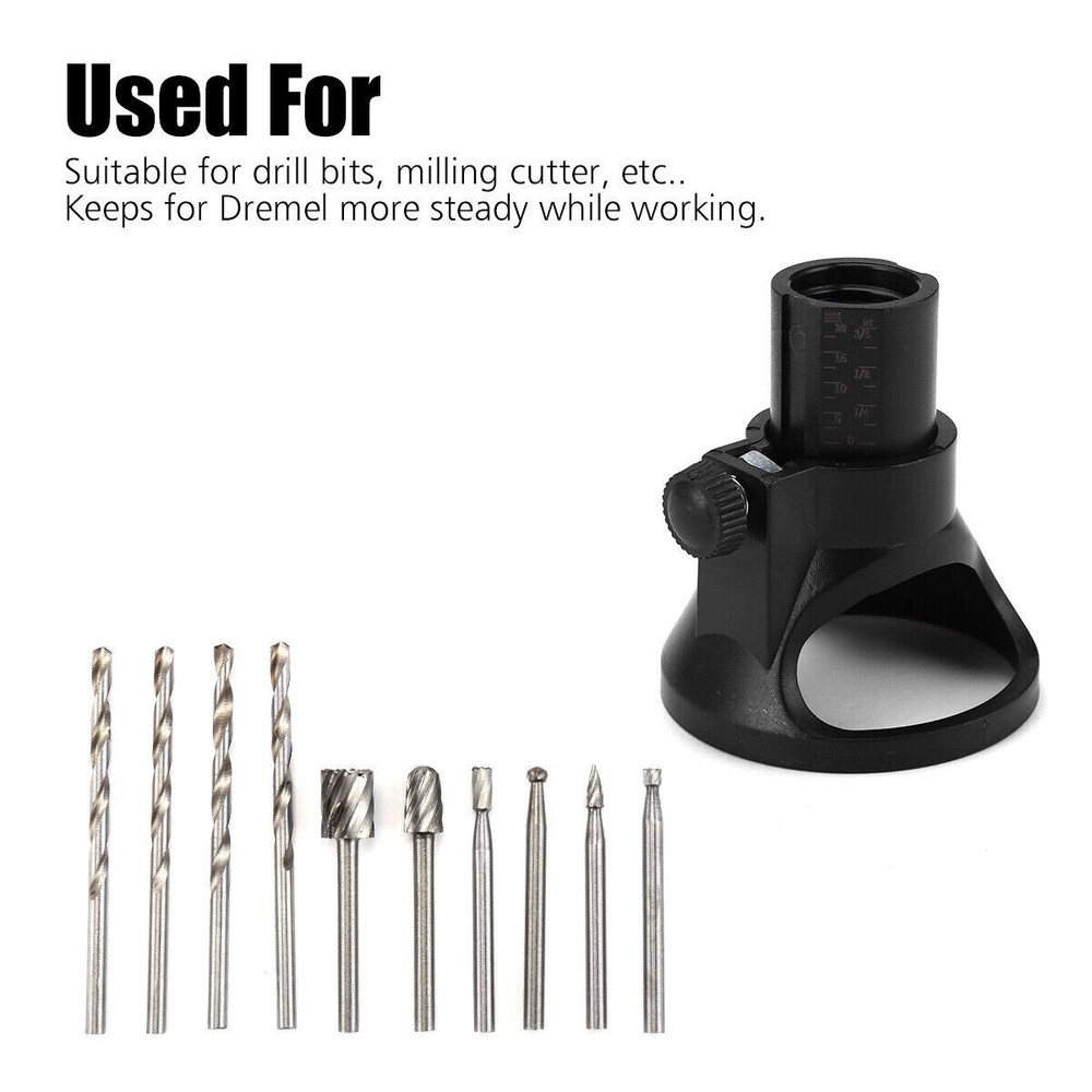 Dremel Rotary Multi Tool Cutting Guide HSS Router Drill Bits Set Attachment Kit