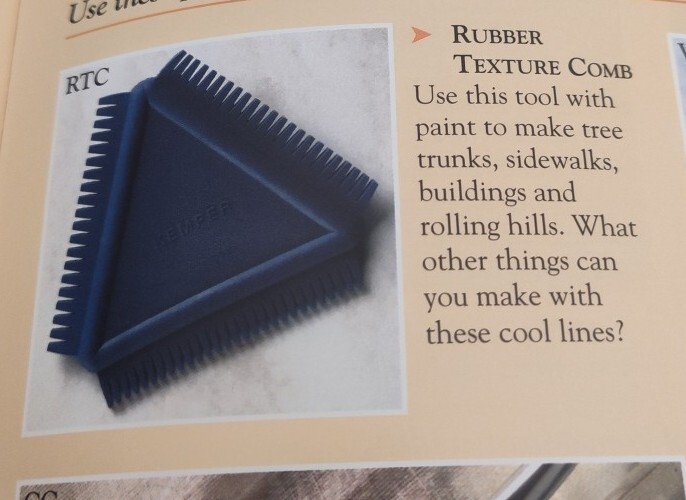 Kemper Tools RTC Rubber Texture Comb