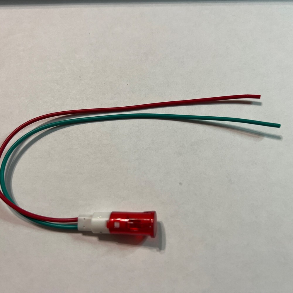 New Red Indicator Light  24V .3W 0.37" Mount