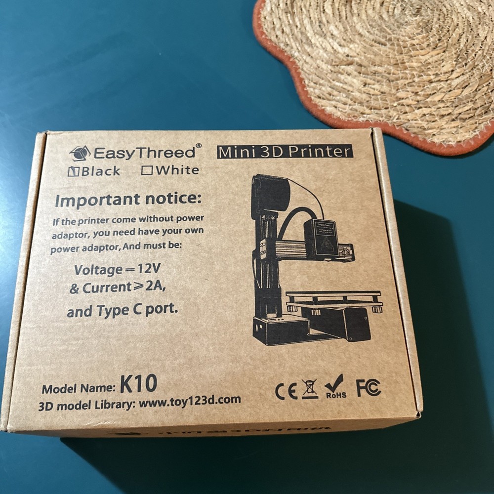 EasyThread K10 Mini 3D Printer Portable Desktop FDM Printing Machine