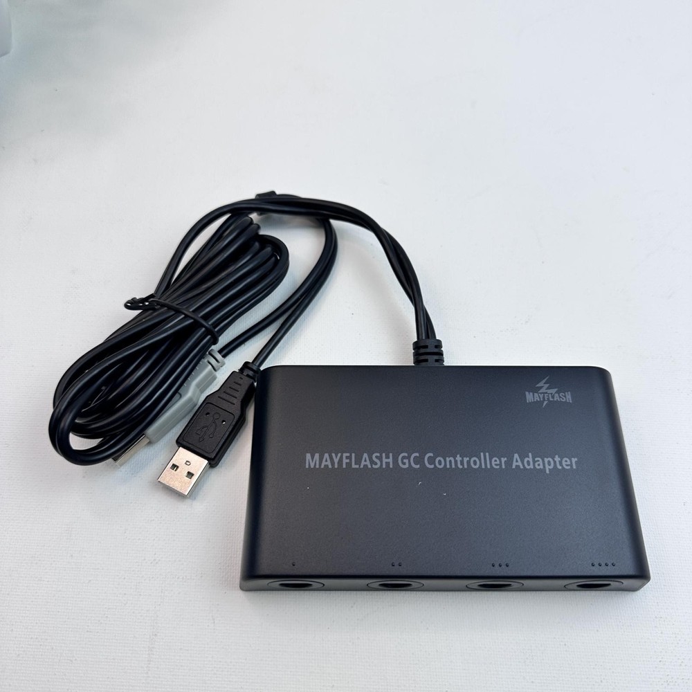 Mayflash Gamecube Controller Adapter for Wii U, Switch, PC, Plug & Play, 4 Ports
