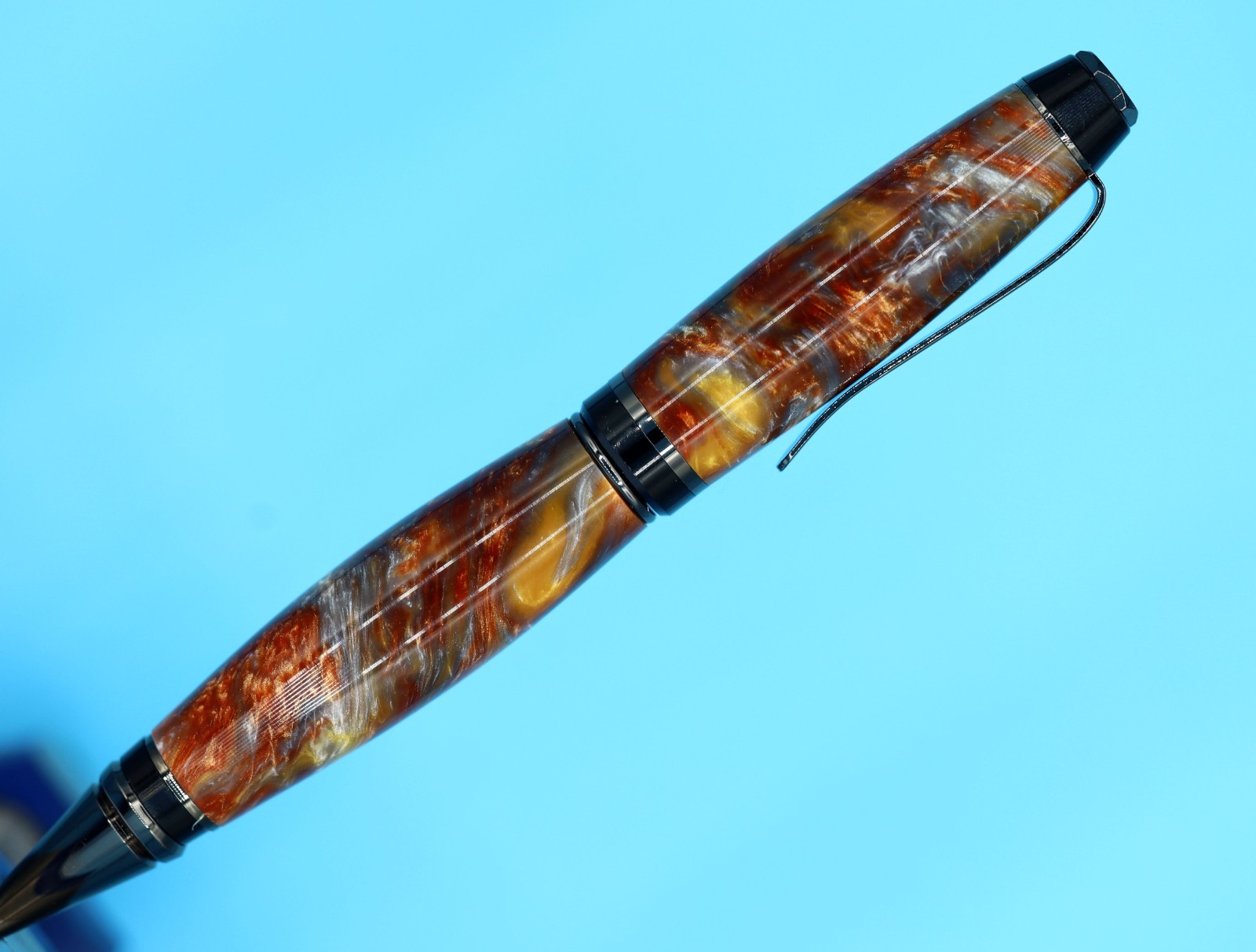 Popular Classic Cigar Ballpoint Pen in Gunmetal with Molten Metal Color #24