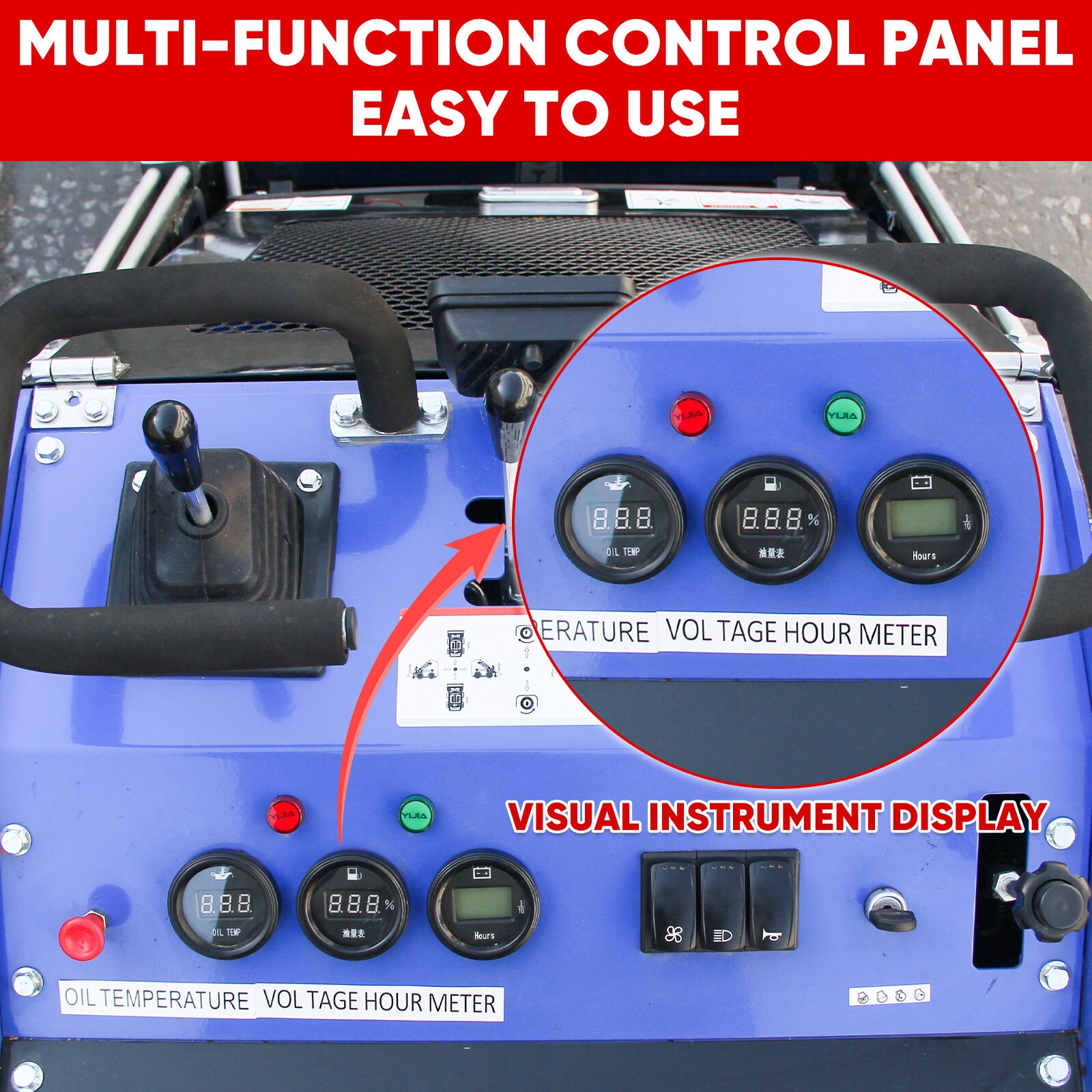 22HP Mini Skid Steer Loader Upgraded 2-Cylinder Gas Engine Free Shipping