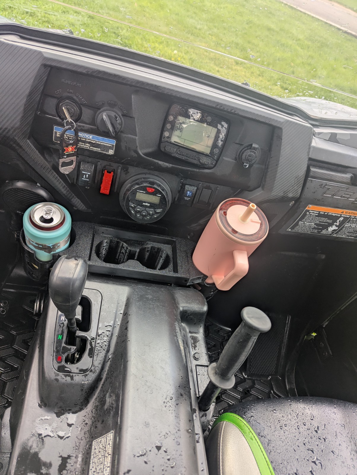 Teryx 4 / Teryx 2 CupHolder Adapter, Phone Holder, New, 3d Printed, Kawasaki