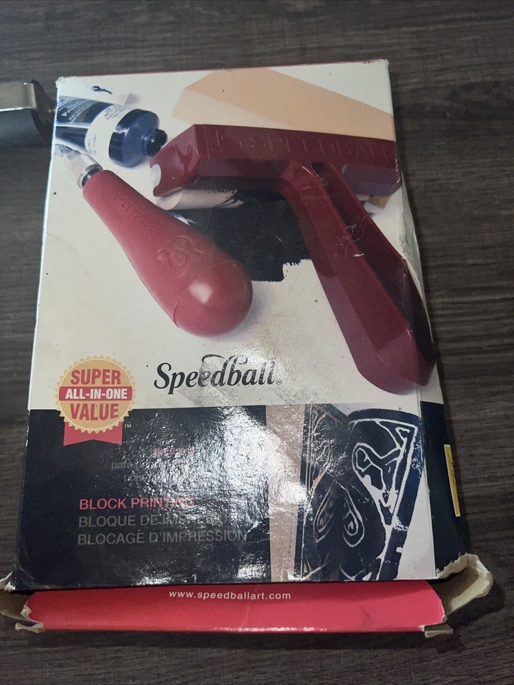 Speedball Block Printing Starter Kit + 3 Rollers ( Some Missing Pieces)