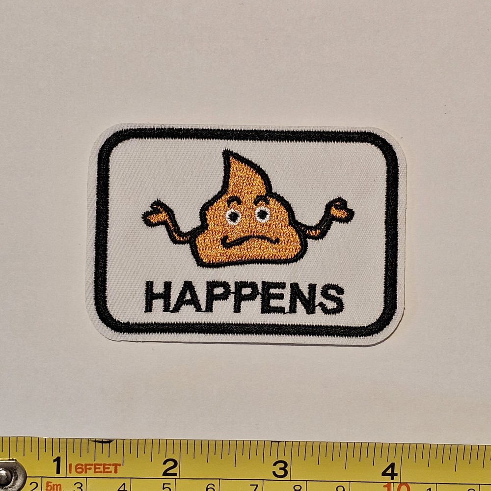 ISH HAPPENS P70 PATCH BADGE EMBROIDERY