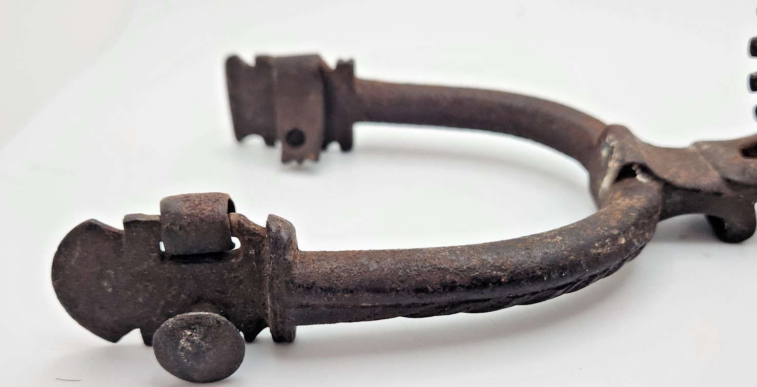 Antique Chilean Huaso Spur 7'' Rowel 3''