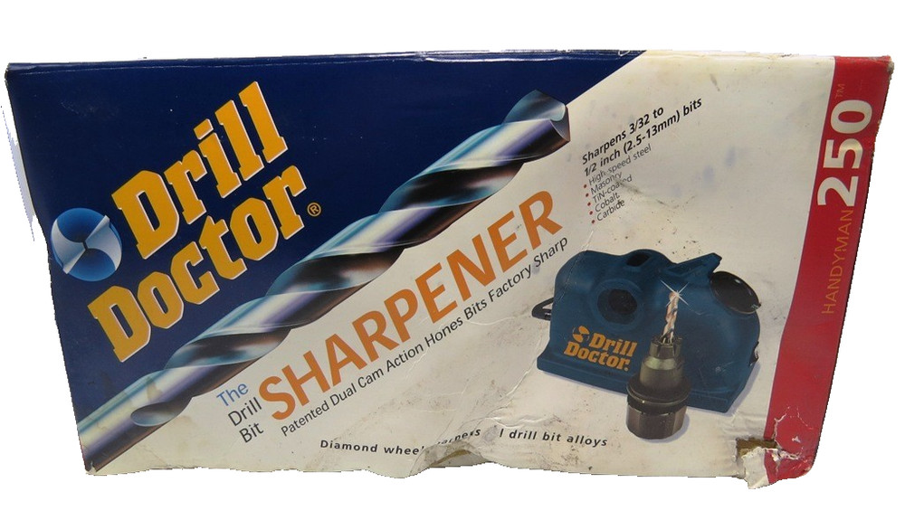 NIB - Drill Doctor Handyman 250 Drill Bit Sharpener - New Open Box