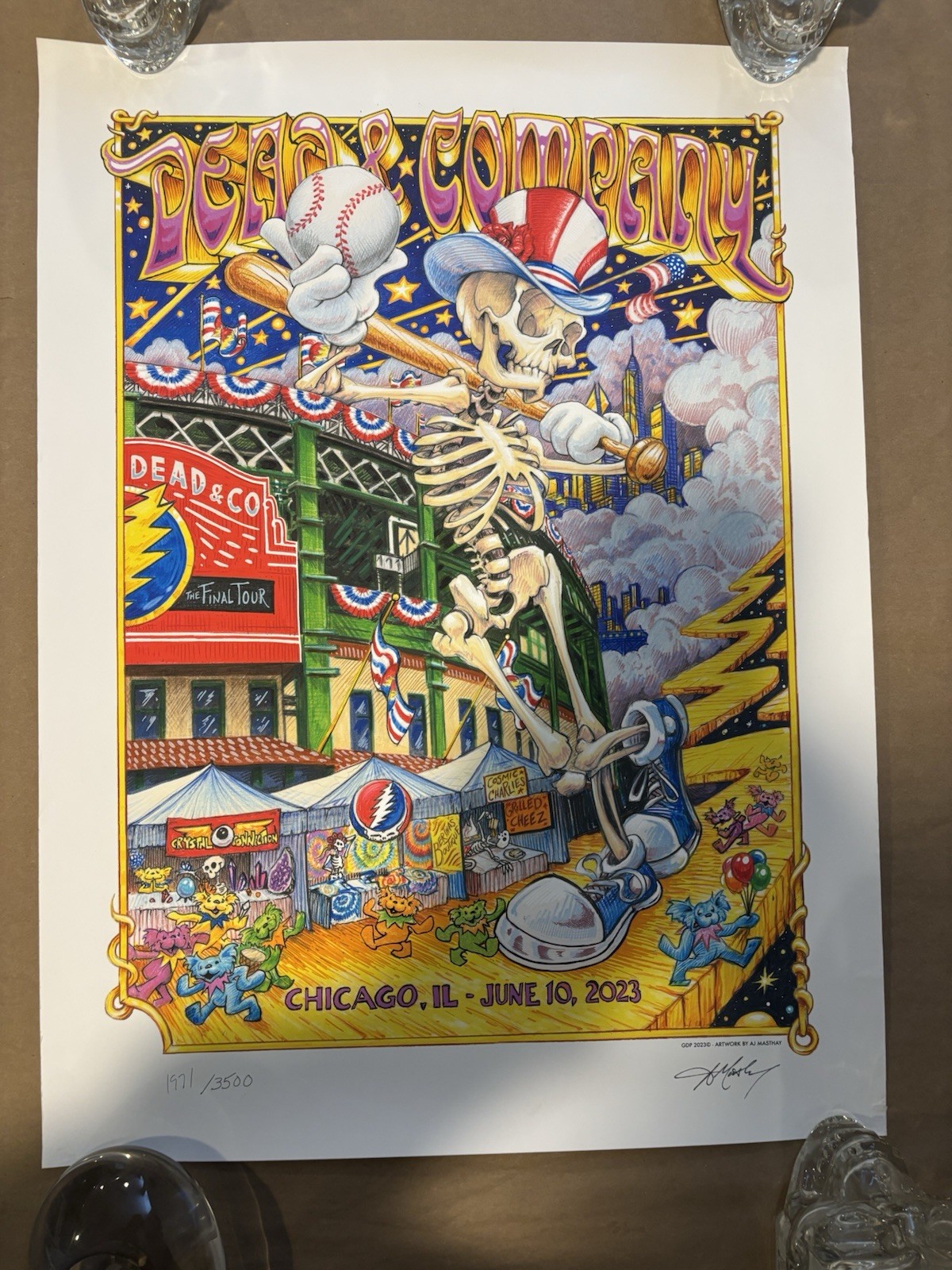 DEAD & COMPANY/ 2023/ WRIGLEY/ MASTHAY/Final Tour JUNE 10 poster