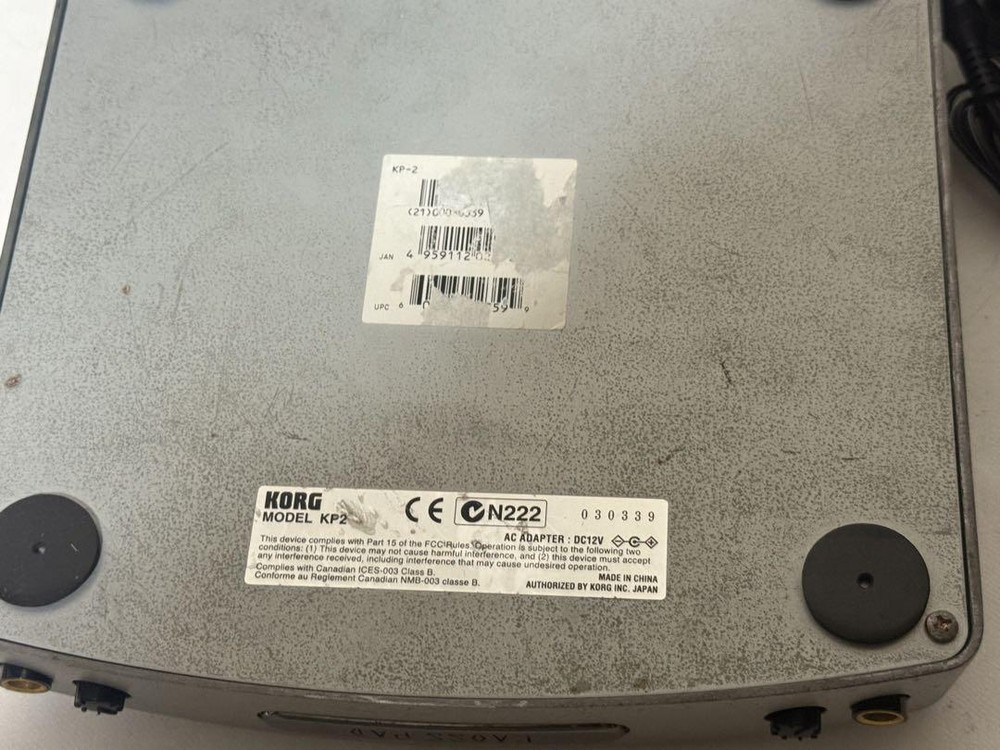 KORG KAOSS PAD2 KP2 DJ Effects Processor Touch Pad AC Adapter Included Tested