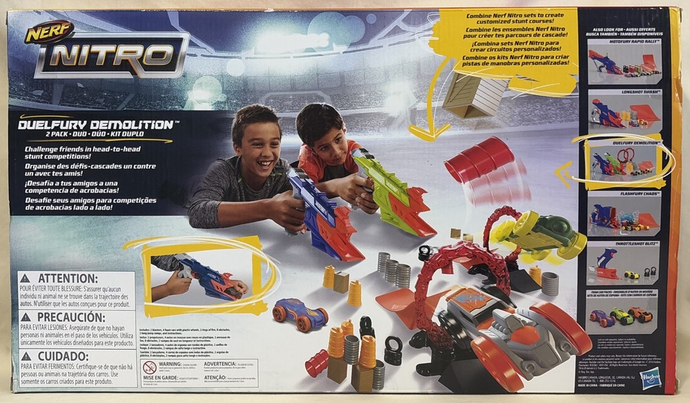 NERF Nitro DuelFury Demolition 2 Pack - New/Sealed - Hasbro 2016