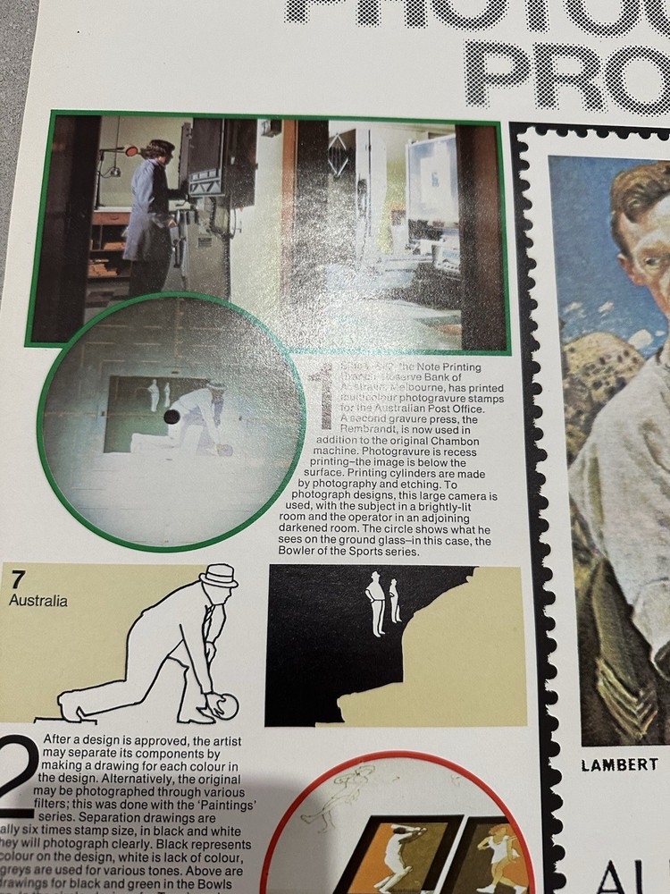 RARE FULL Set (5) Australia Post Stunning Posters Original Vintage 1970s