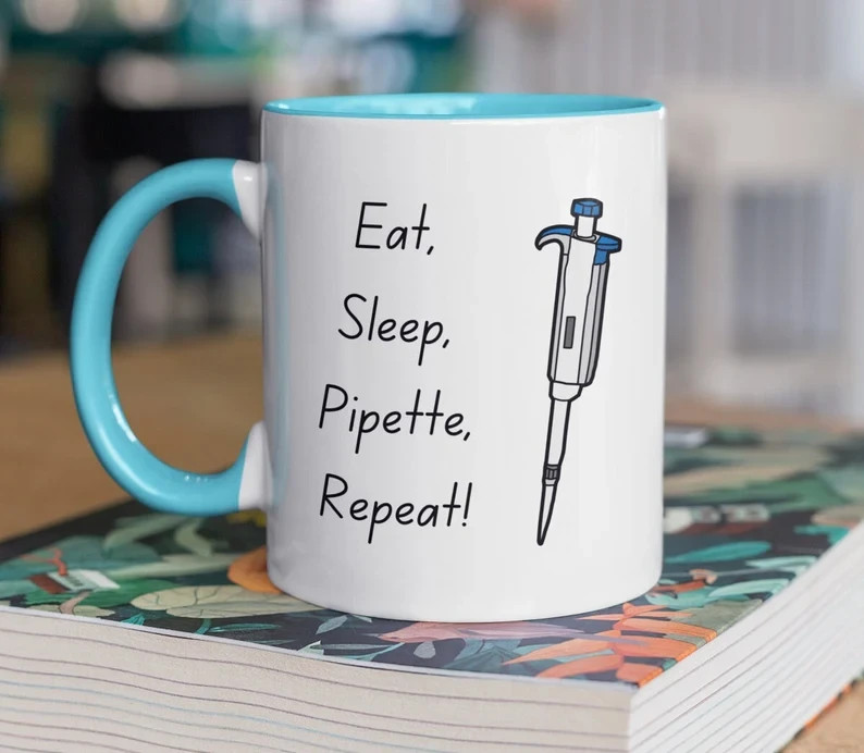 Pipette Biology Mug Science Coffee Cup Gift