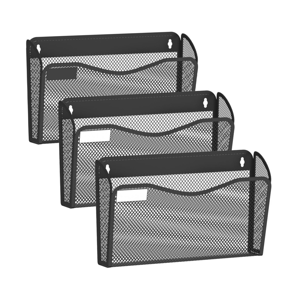 Wall File Organizer, Mesh Hanging File Organizer, Home Office Organization an...