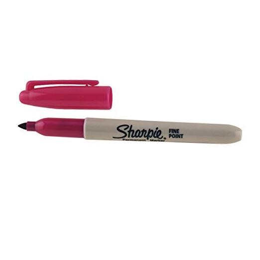 Fine Point Permanent Marker Open Stock-Berry
